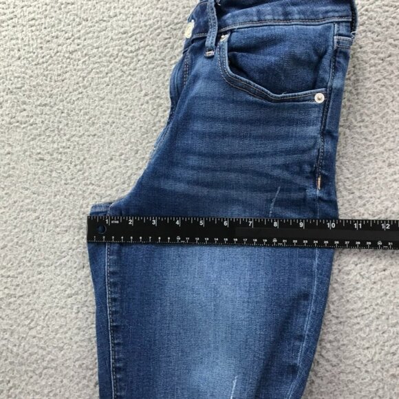 GAP Womens Size 8/29 Short Universal Legging Distressed Raw Hem Mid Rise Jeans - Picture 13 of 15